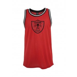 Dragstrip Clothing Kustom Kulture Basketball Vest Red